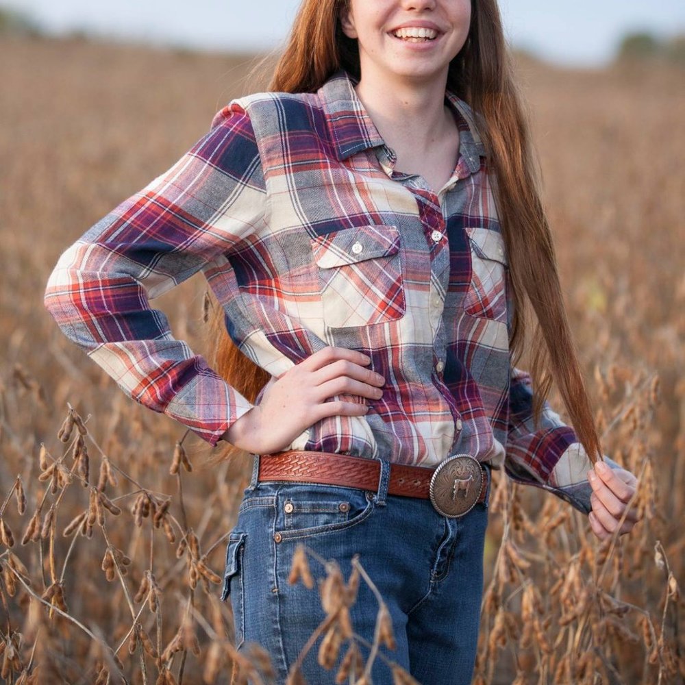 Faded Glory Plaid Flannel Shirt